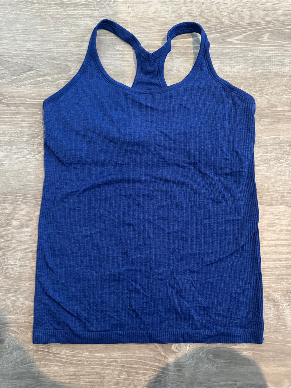 lululemon athletica Deep Blue Ribbed Racerback Tank